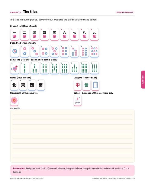 A student handout
